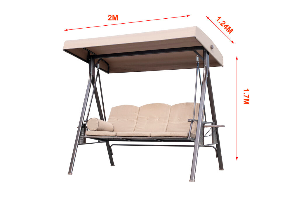 Sanotechnik - Hollywoodschaukel beige 200x124x170 cm