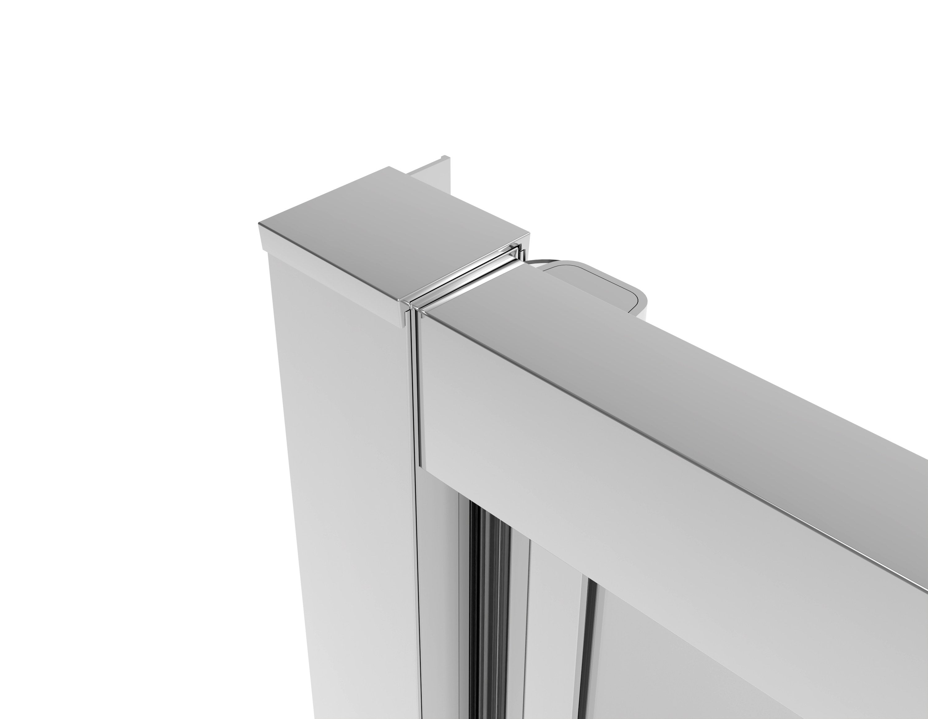Sanotechnik - Salontür chrome 90x200 6mm ESG Easy-Clean