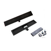 Sanotechnik - Duschrinne 60cm  Nirosta Schwarz-Optik