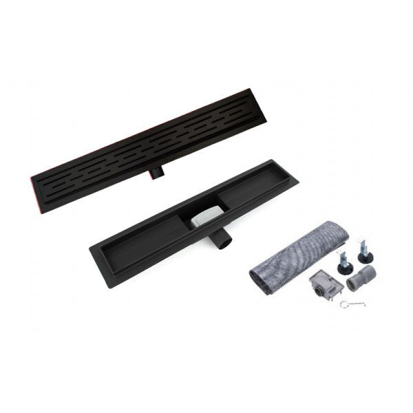 Sanotechnik - Duschrinne 60cm  Nirosta Schwarz-Optik