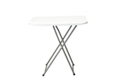 Sanotechnik - Tisch klappbar weiß  75x50x(56-73) cm