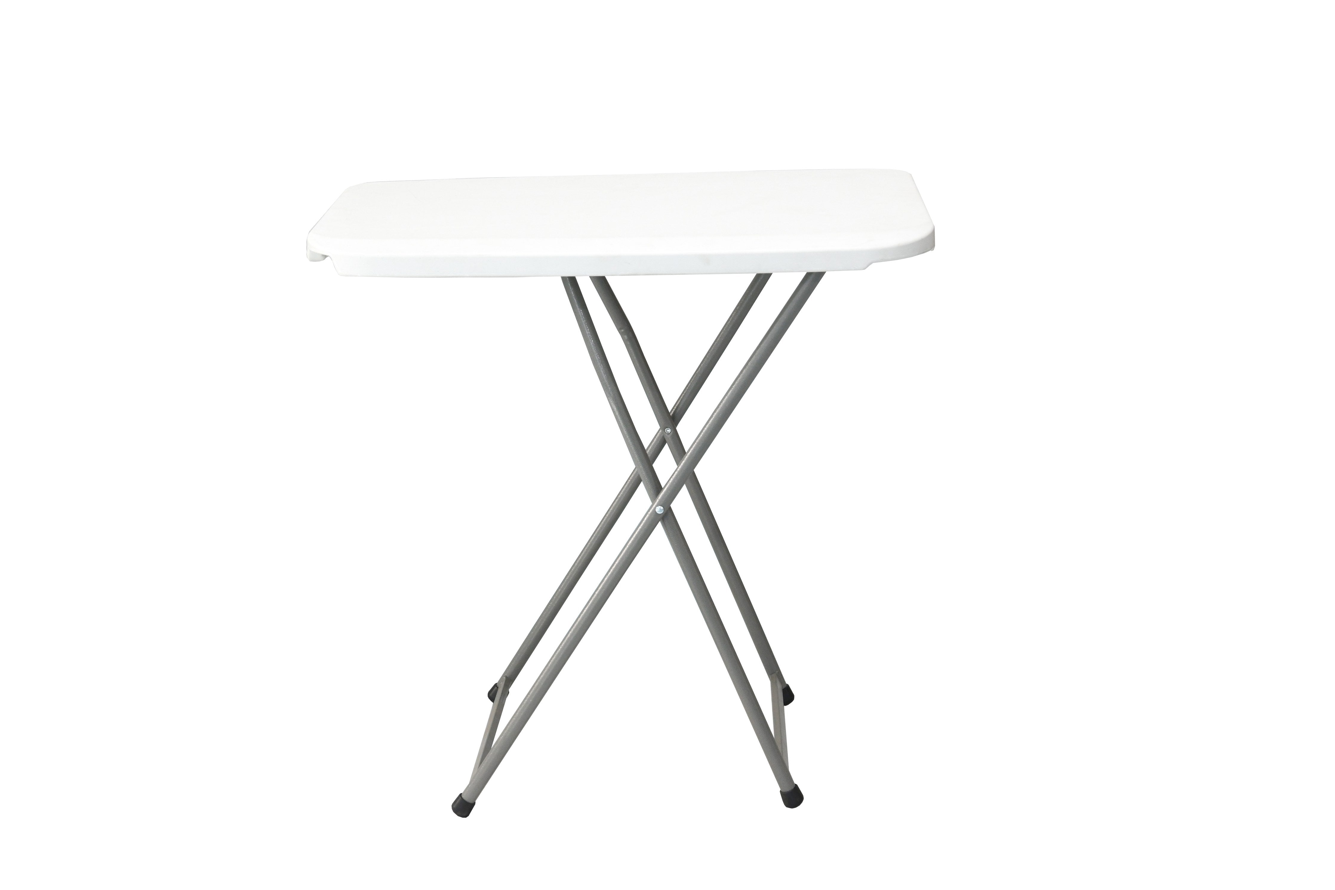 Sanotechnik - Tisch klappbar weiß  75x50x(56-73) cm
