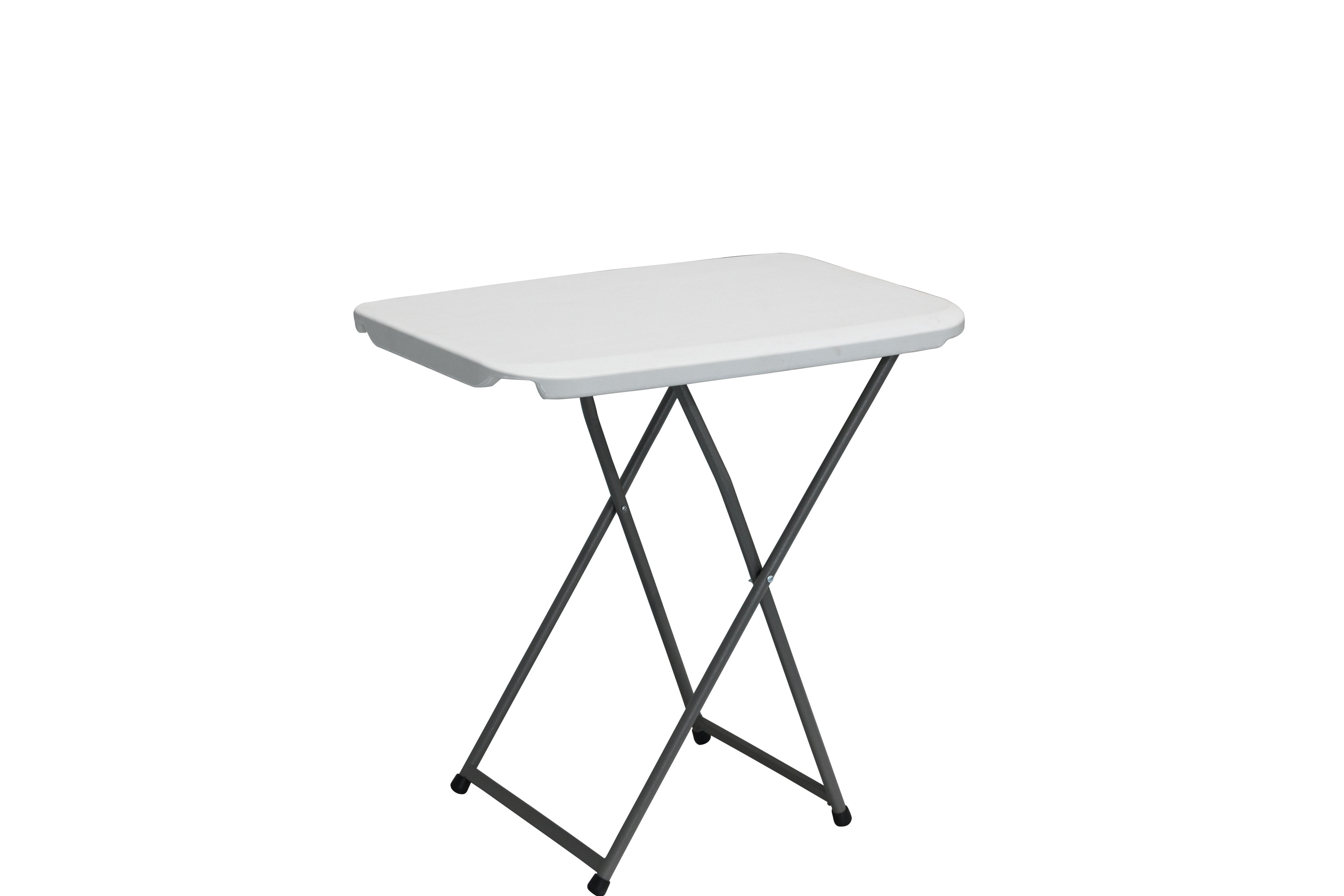 Sanotechnik - Tisch klappbar weiß  75x50x(56-73) cm
