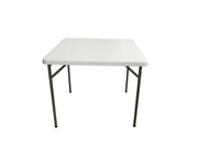Sanotechnik - Tisch faltbar weiß  86x86x74 cm