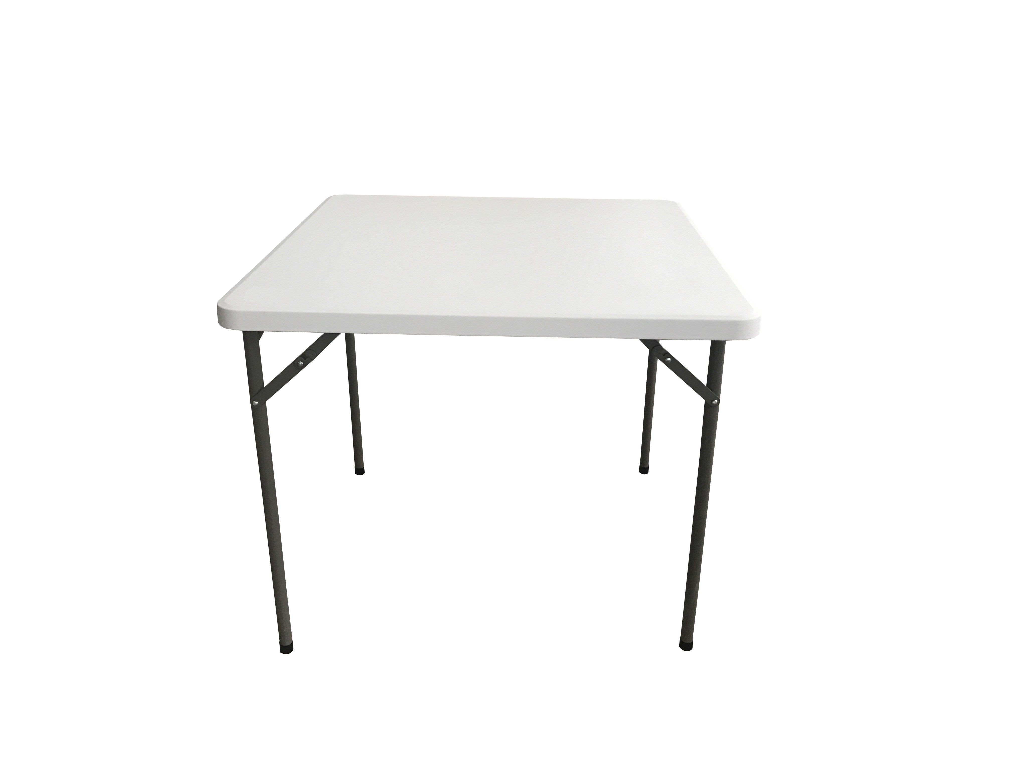 Sanotechnik - Tisch faltbar weiß  86x86x74 cm