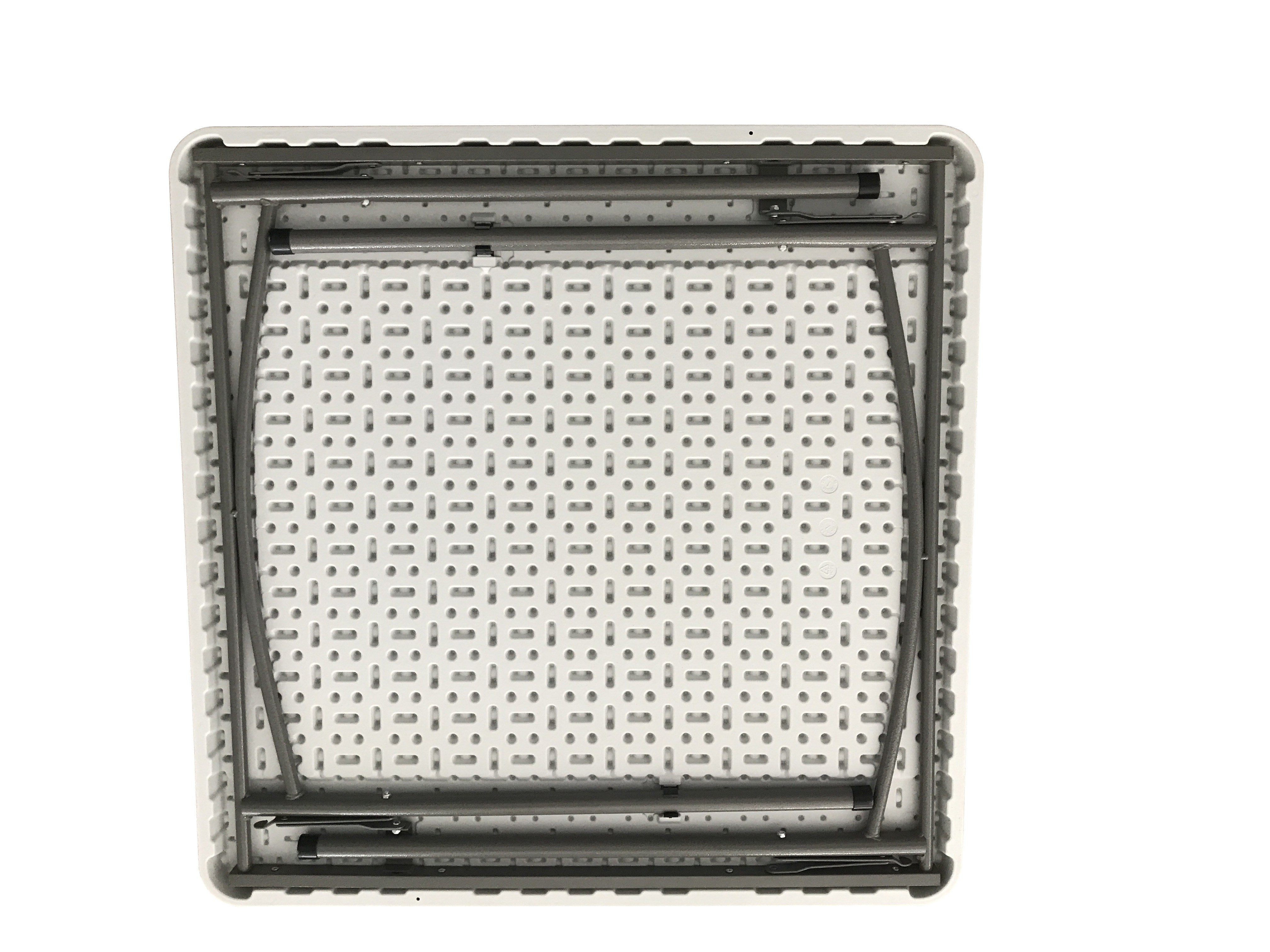 Sanotechnik - Tisch faltbar weiß  86x86x74 cm