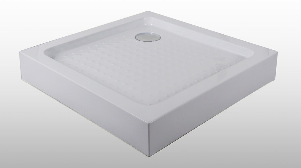 Sanotechnik - Eck-Brausetasse weiß 90x90x12,5