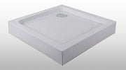 Sanotechnik - Eck-Brausetasse weiß 90x90x12,5