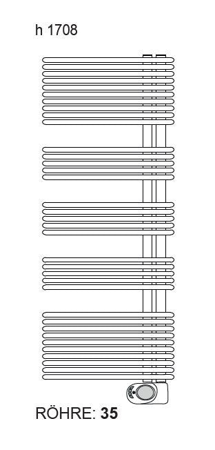 Sanotechnik - BZ-Heizk. WIEN  weiß 60x170,8cm elektrisch