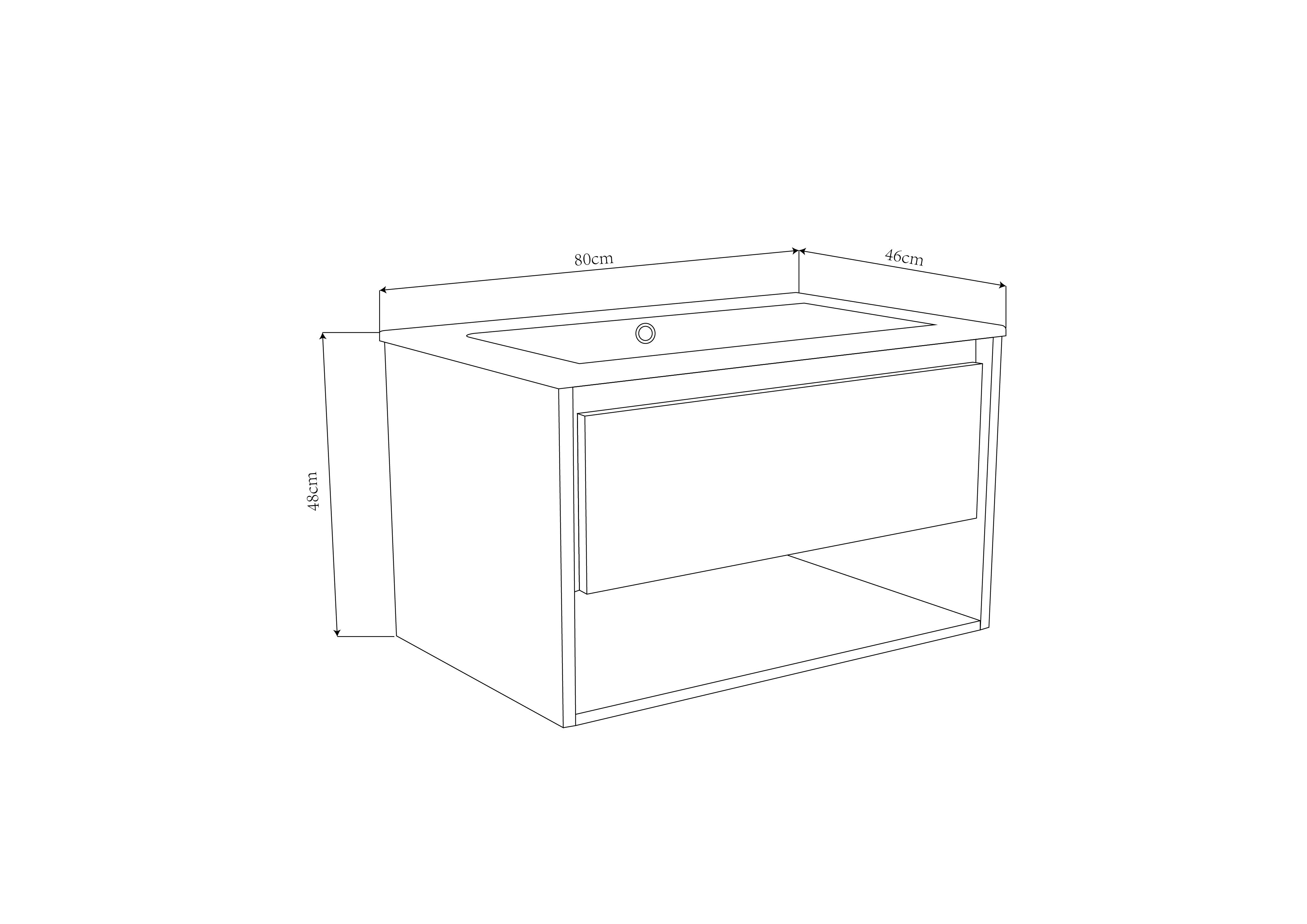 Sanotechnik - SOHO BZ-Unterschrank 80x46cm white