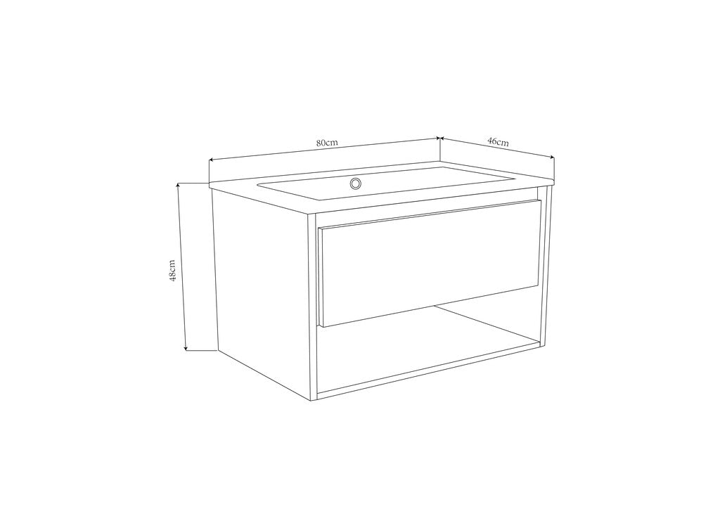 Sanotechnik - SOHO BZ-Unterschrank 80x46cm white