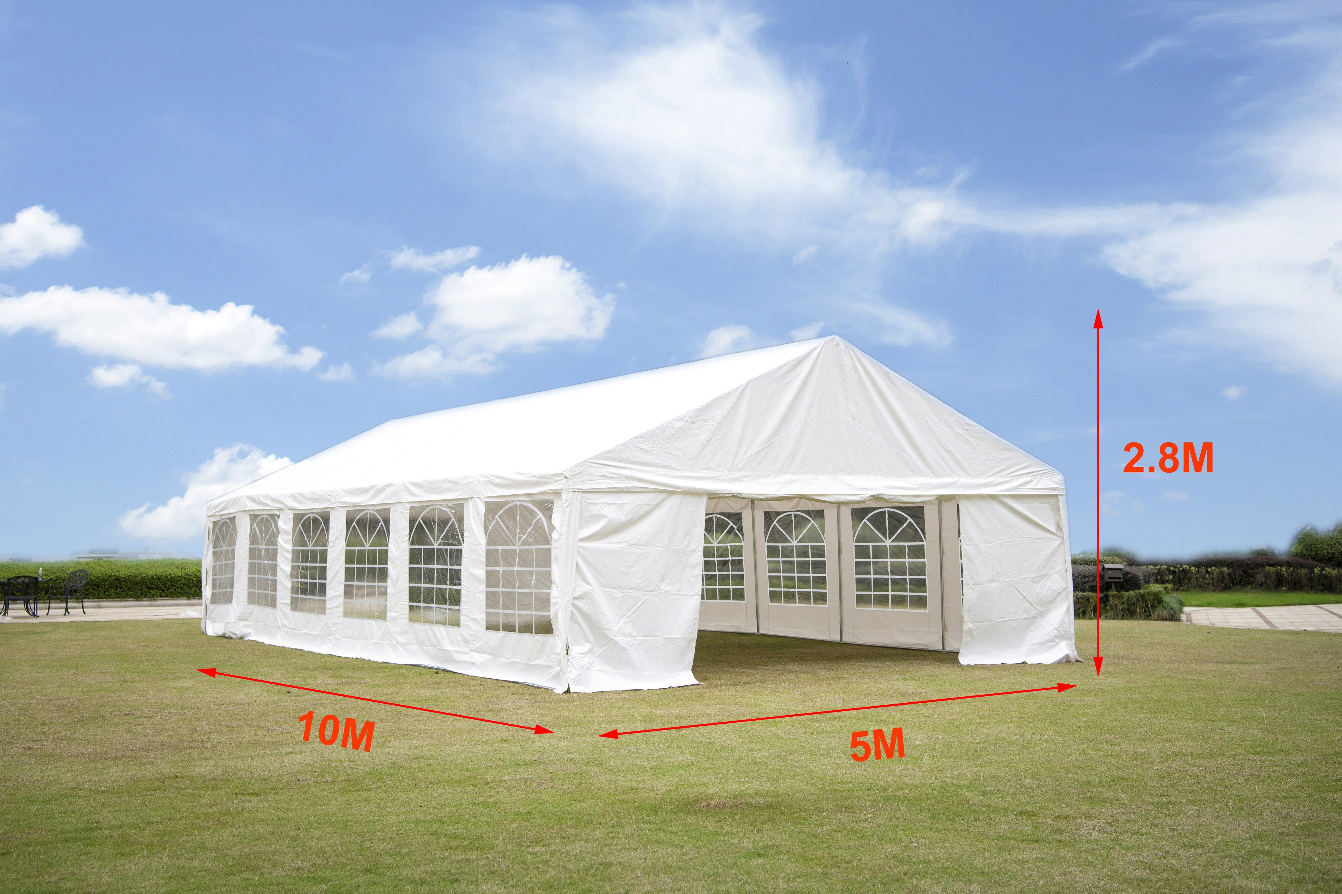 Sanotechnik - Eventzelt 1000x500x240 cm