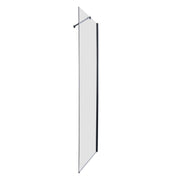 Sanotechnik - Glasfixteil schwarz matt  95-97x195cm