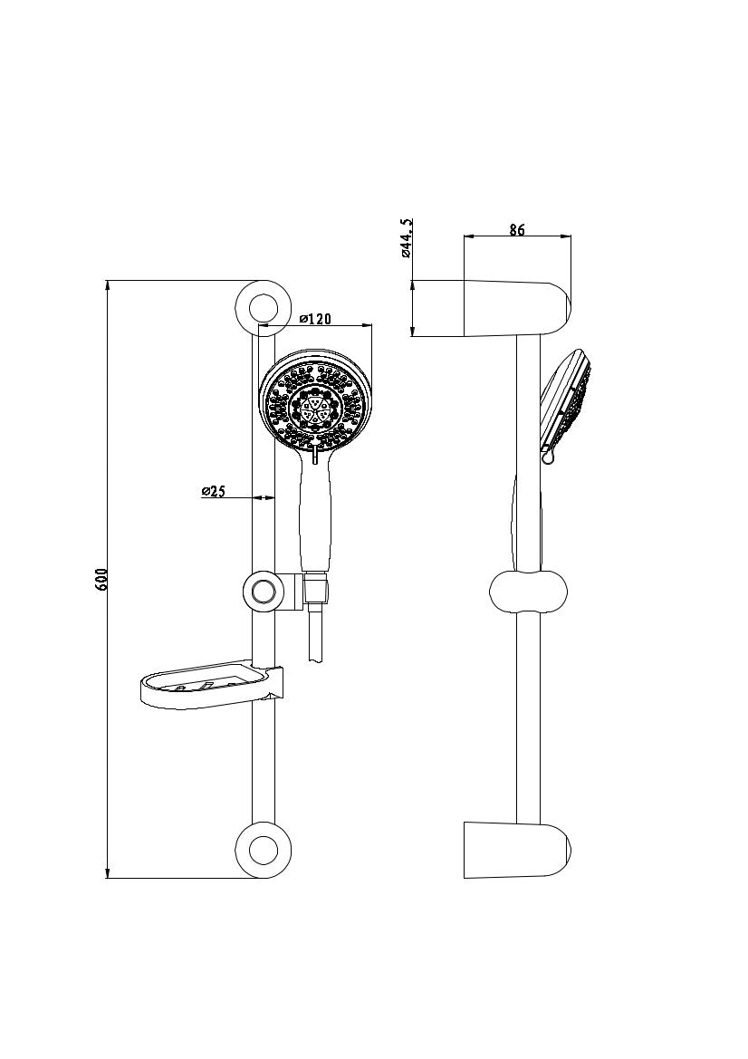 Sanotechnik - Handbrause 3 Funktionen
