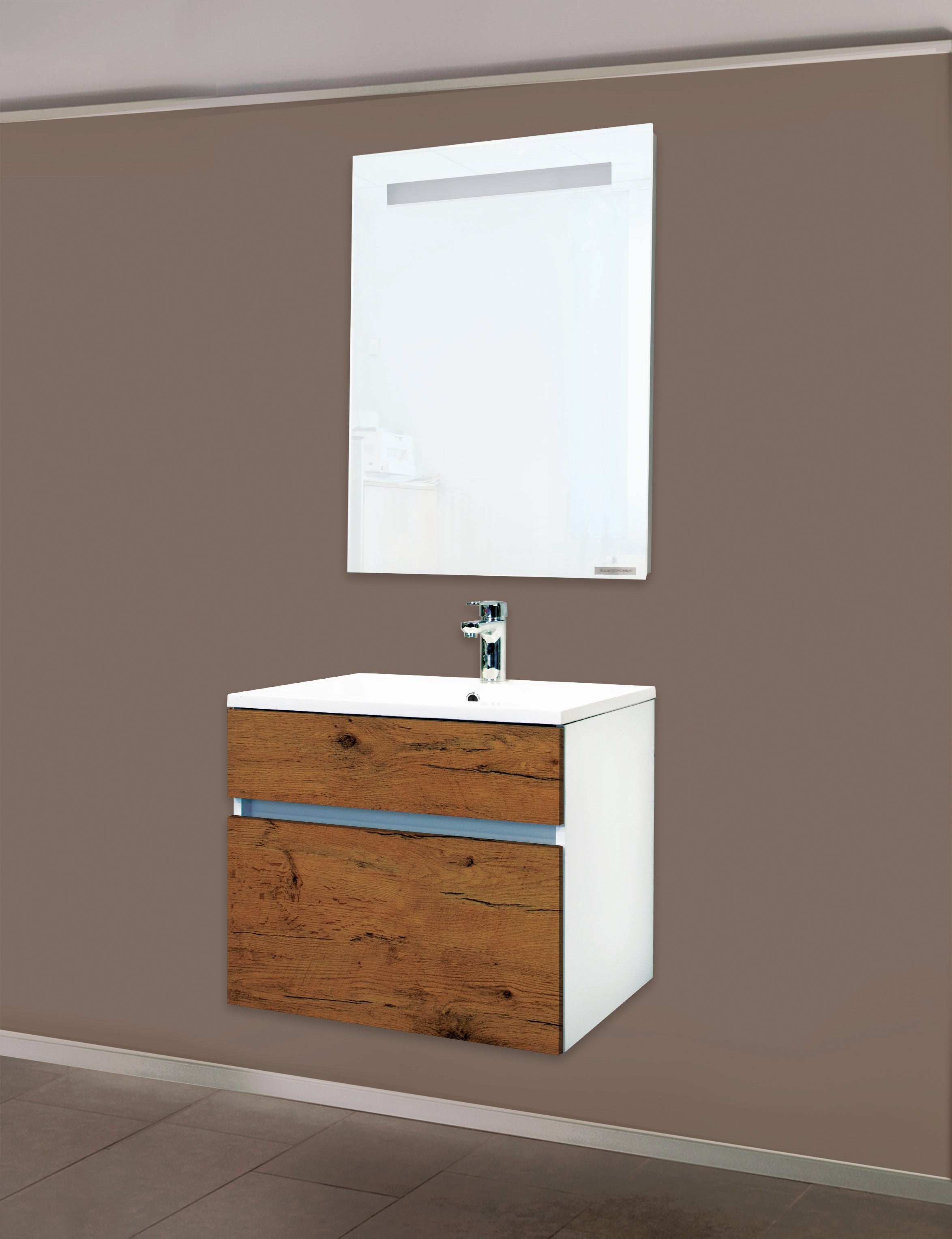 Sanotechnik - STELLA 60 eiche antik Unterschrank