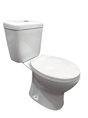 Sanotechnik - ROMA Spülrandloses WC mit WC-Sitz Abgang a/w