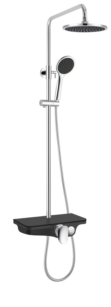 Sanotechnik - Überkopfbrausestangen Set schwarz