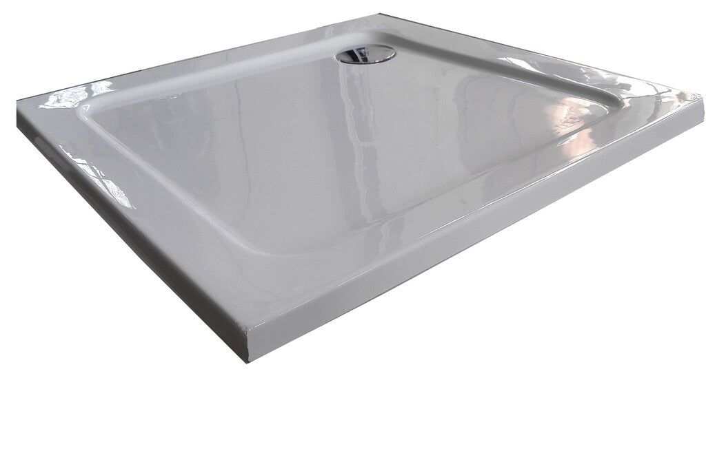 Sanotechnik - Eck-Brausetasse VENUS 80x80x4cm weiß