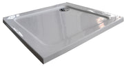 Sanotechnik - Eck-Brausetasse VENUS 80x80x4cm weiß