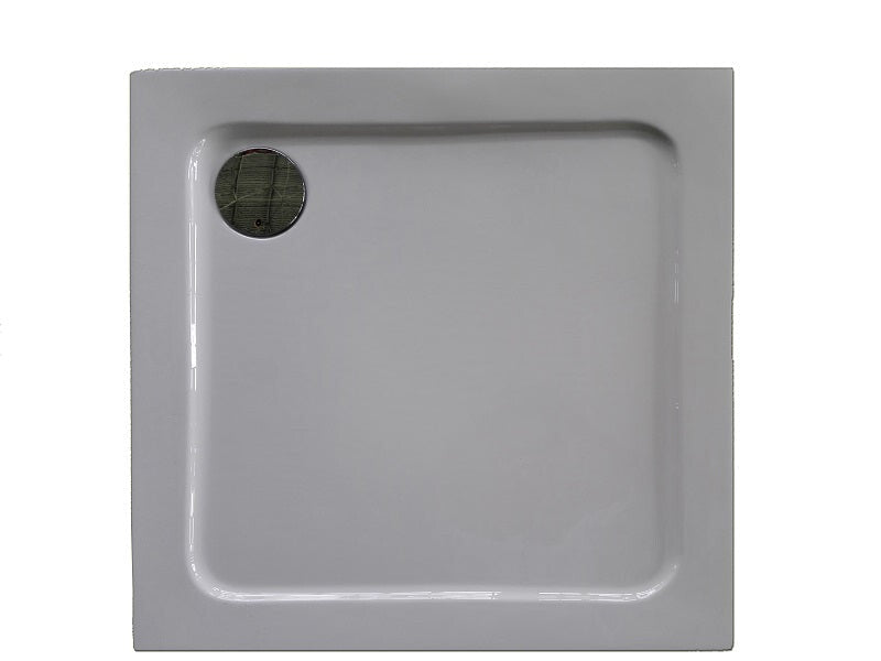 Sanotechnik - Eck-Brausetasse VENUS 90x90x4cm weiß