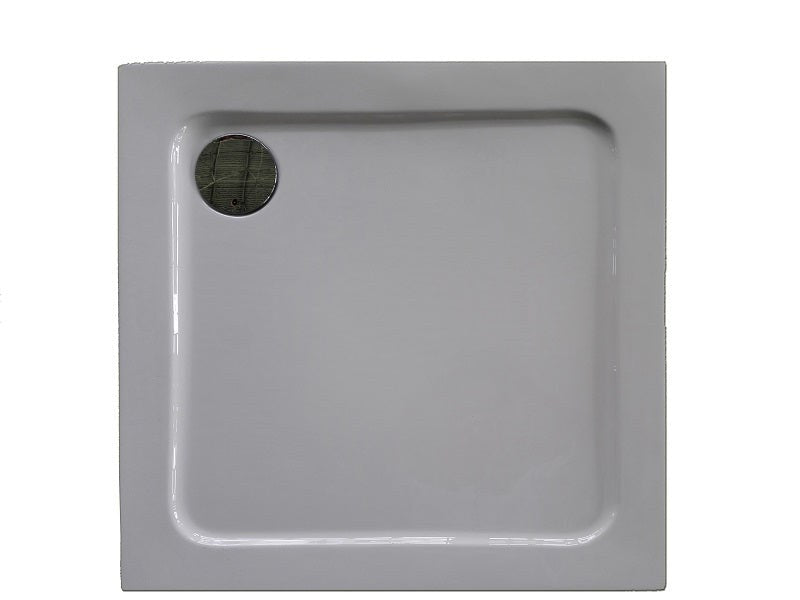 Sanotechnik - Eck-Brausetasse VENUS 90x90x4cm weiß