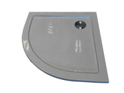 Sanotechnik - Rund-Brausetasse ZEUS 80x80x4cm weiß