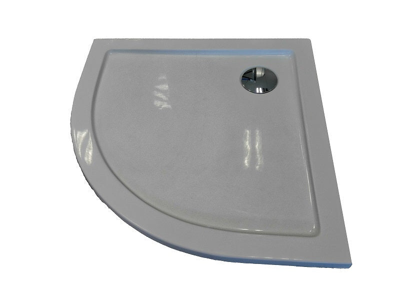 Sanotechnik - Rund-Brausetasse ZEUS 80x80x4cm weiß