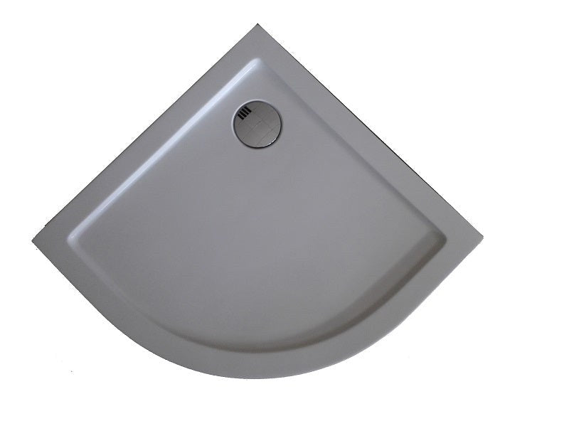 Sanotechnik - Rund-Brausetasse ZEUS 90x90x4cm weiß