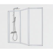 Sanotechnik - Wannenklappwand 130x121cm 4mm Glas