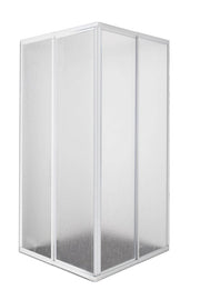 Sanotechnik - Eckduschkabine Acrylglas weiß 73-90x73-90x185cm