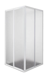 Sanotechnik - Eckduschkabine Acrylglas weiß 73-90x73-90x185cm