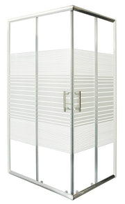 Sanotechnik - Eckduschkabine 78,5-79,5x98,5-99,5x185cm