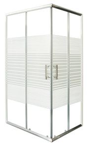Sanotechnik - Eckduschkabine 78,5-79,5x98,5-99,5x185cm