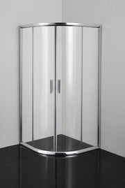 Sanotechnik - *Runddusche m.2 Schiebet. chrom 79-80x79-80x190cm Easy-Clean