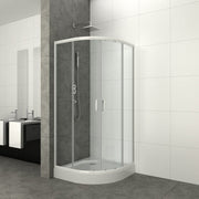 Sanotechnik - Runddusche m.2 Schiebet. weiß 79-80x79-80x190cm