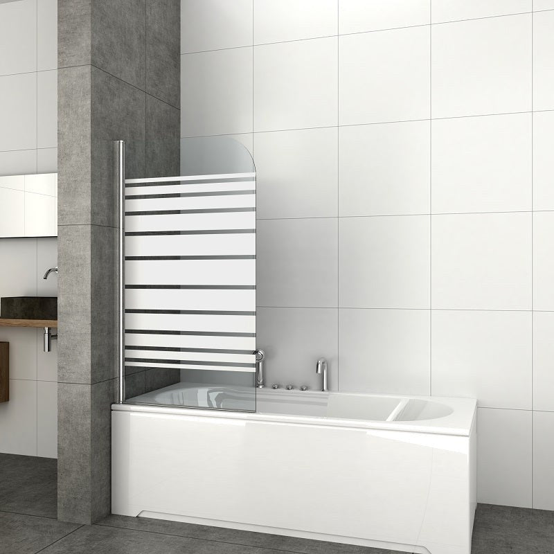 Sanotechnik - Wannenklappwand 75x140cm 5mm Glas gest.