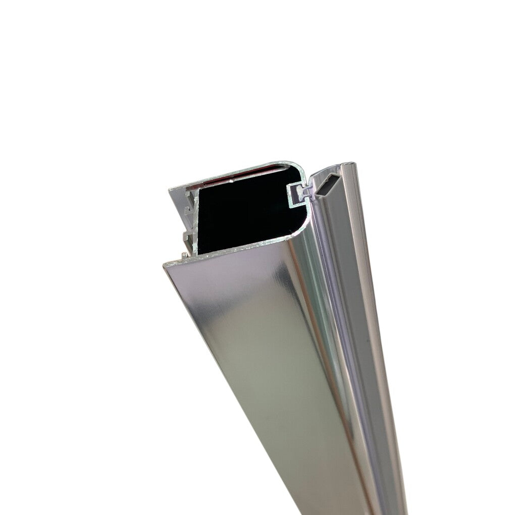 Sanotechnik - Wandprofil chr.inkl.Magnetdichtung   3,4-4,5x195cm