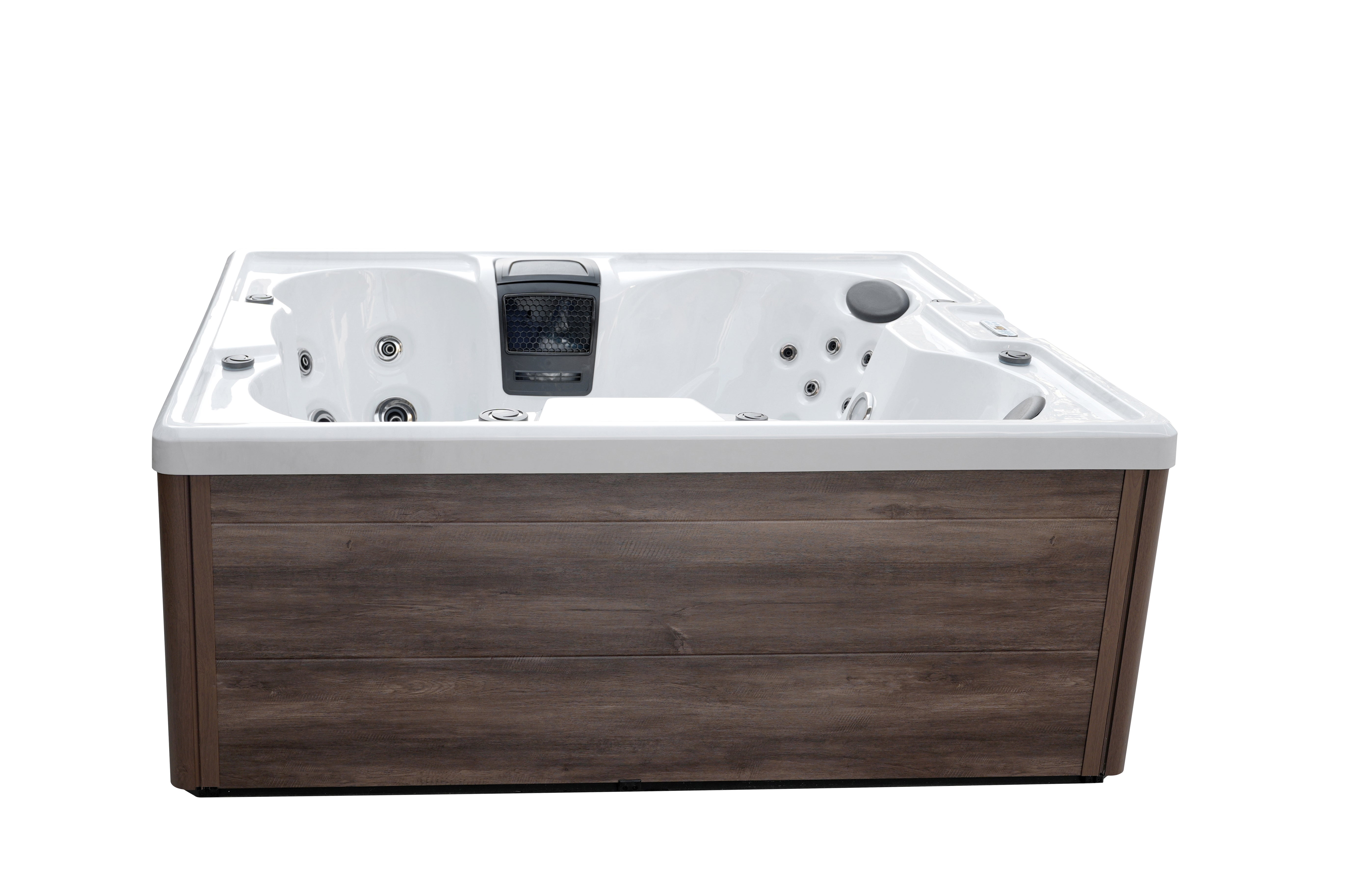 SANOTECHNIK I Outdoorwhirlpool Catania WHITE MARBLE inkl. Abdeckung