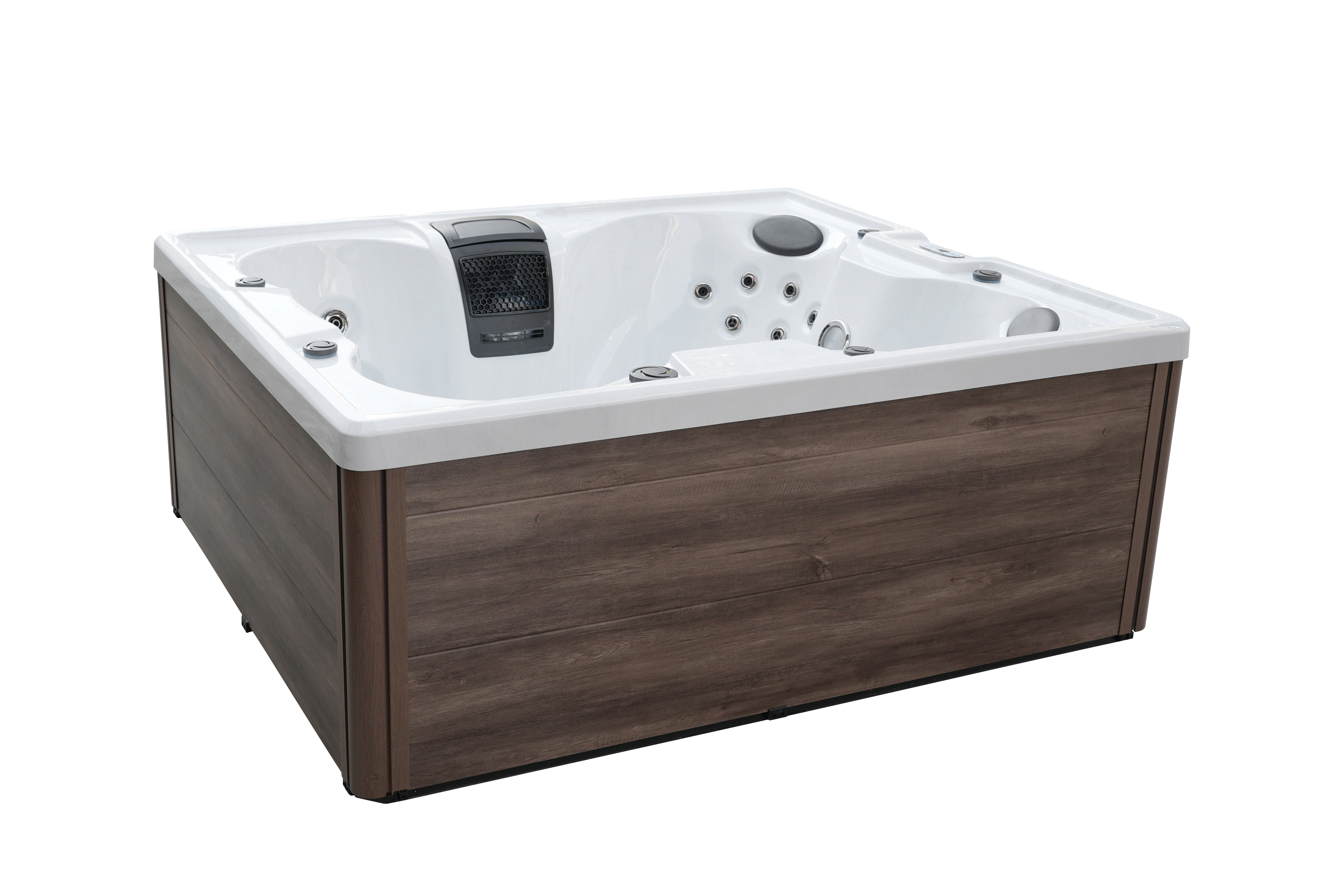 SANOTECHNIK I Outdoorwhirlpool Catania WHITE MARBLE inkl. Abdeckung