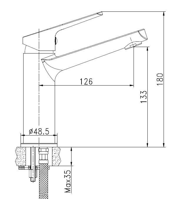 Sanotechnik SANOSOHO Waschbecken Armatur Sanotechnik