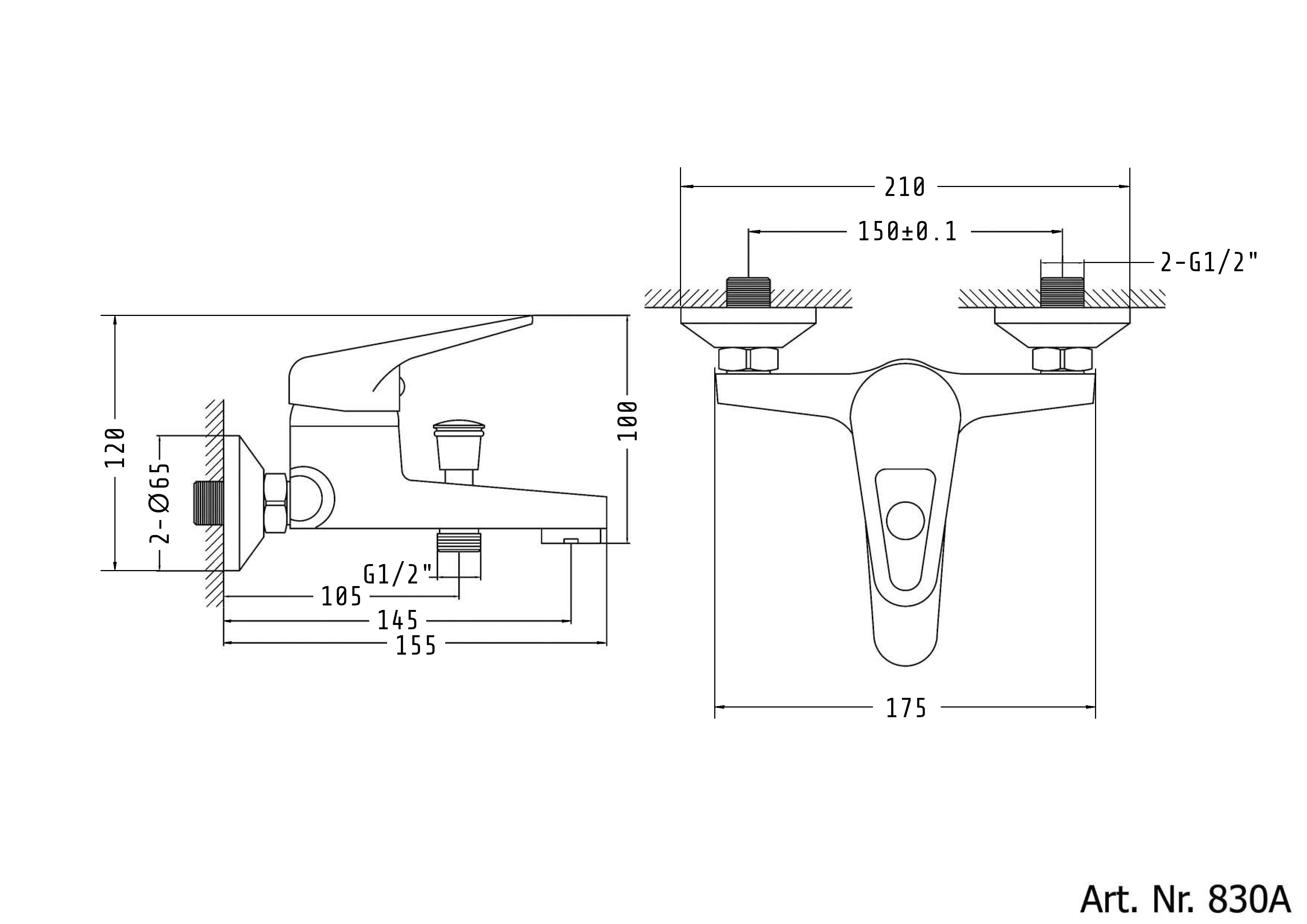 Sanotechnik SANOBRAVO Badewannen Armatur Sanotechnik