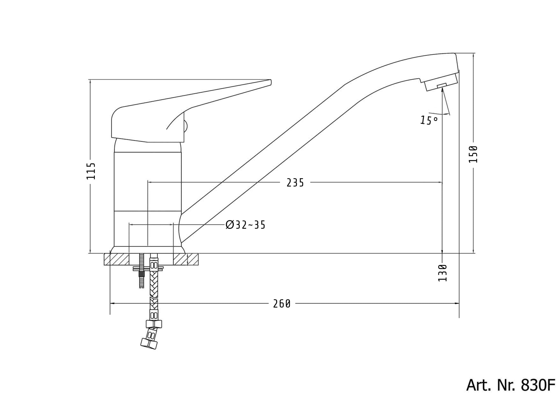Sanotechnik SANOBRAVO Spültisch Armatur Sanotechnik
