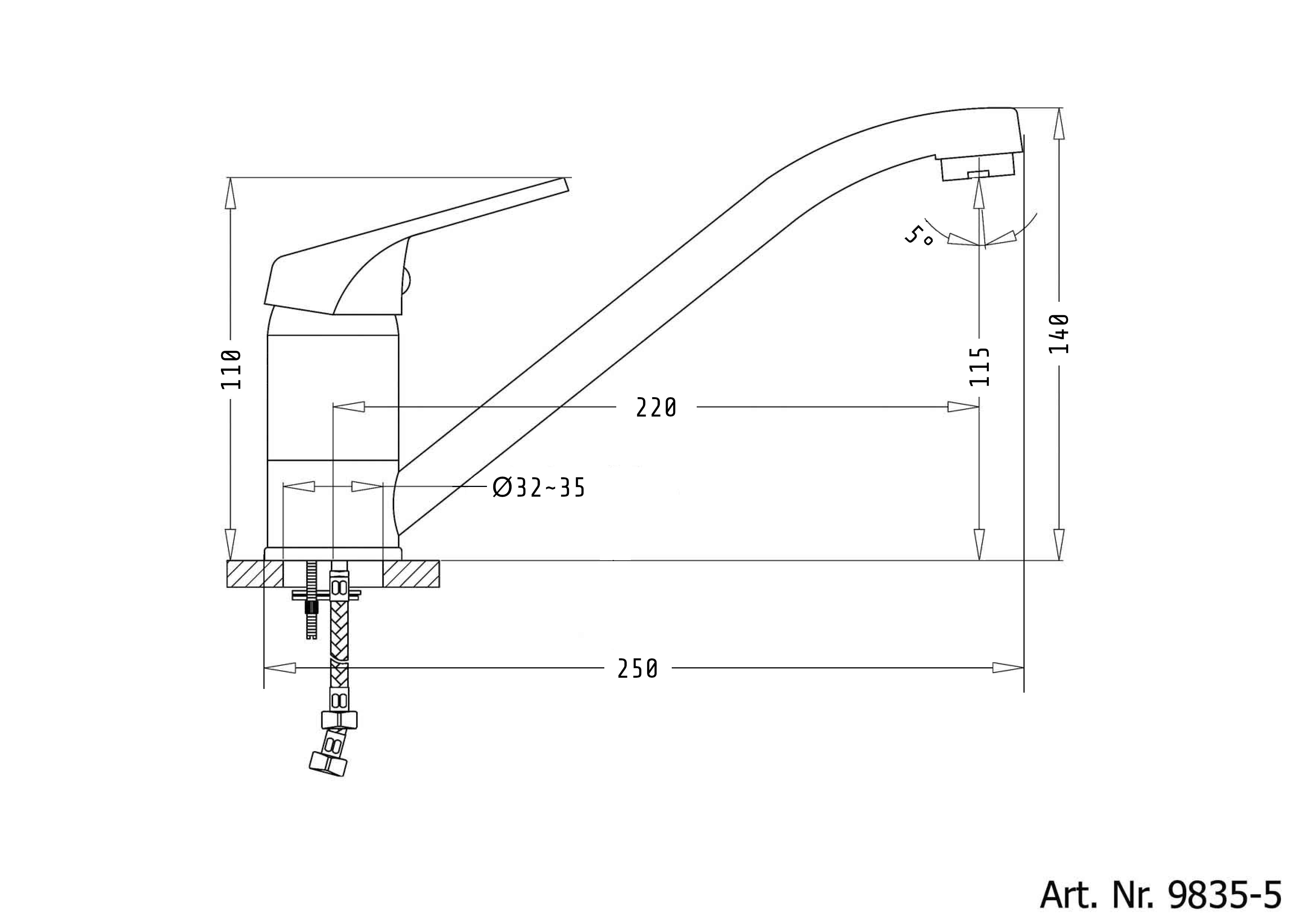 Sanotechnik SANOTOP Spültisch Armatur Sanotechnik