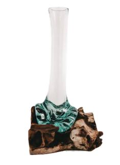 Teakwurzel Glasvasen