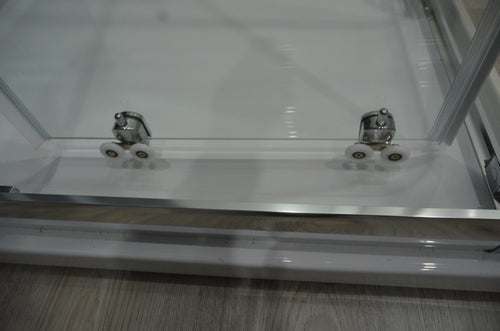 Sanotechnik PRO-LINE Eckduschkabine mit Streifendesign Sanotechnik