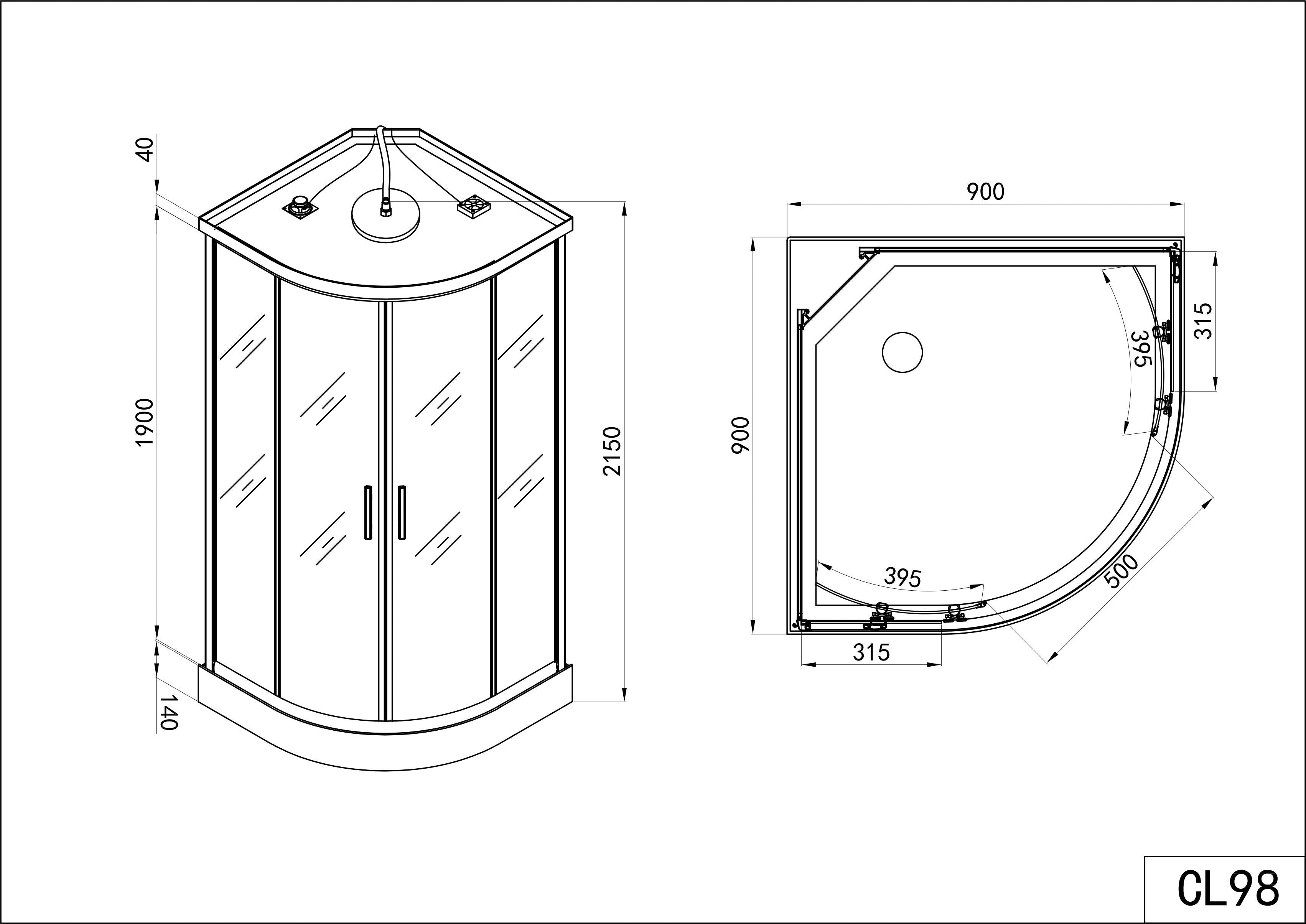 Sanotechnik DREAM Komplettduschekabine Sanotechnik Quick Line