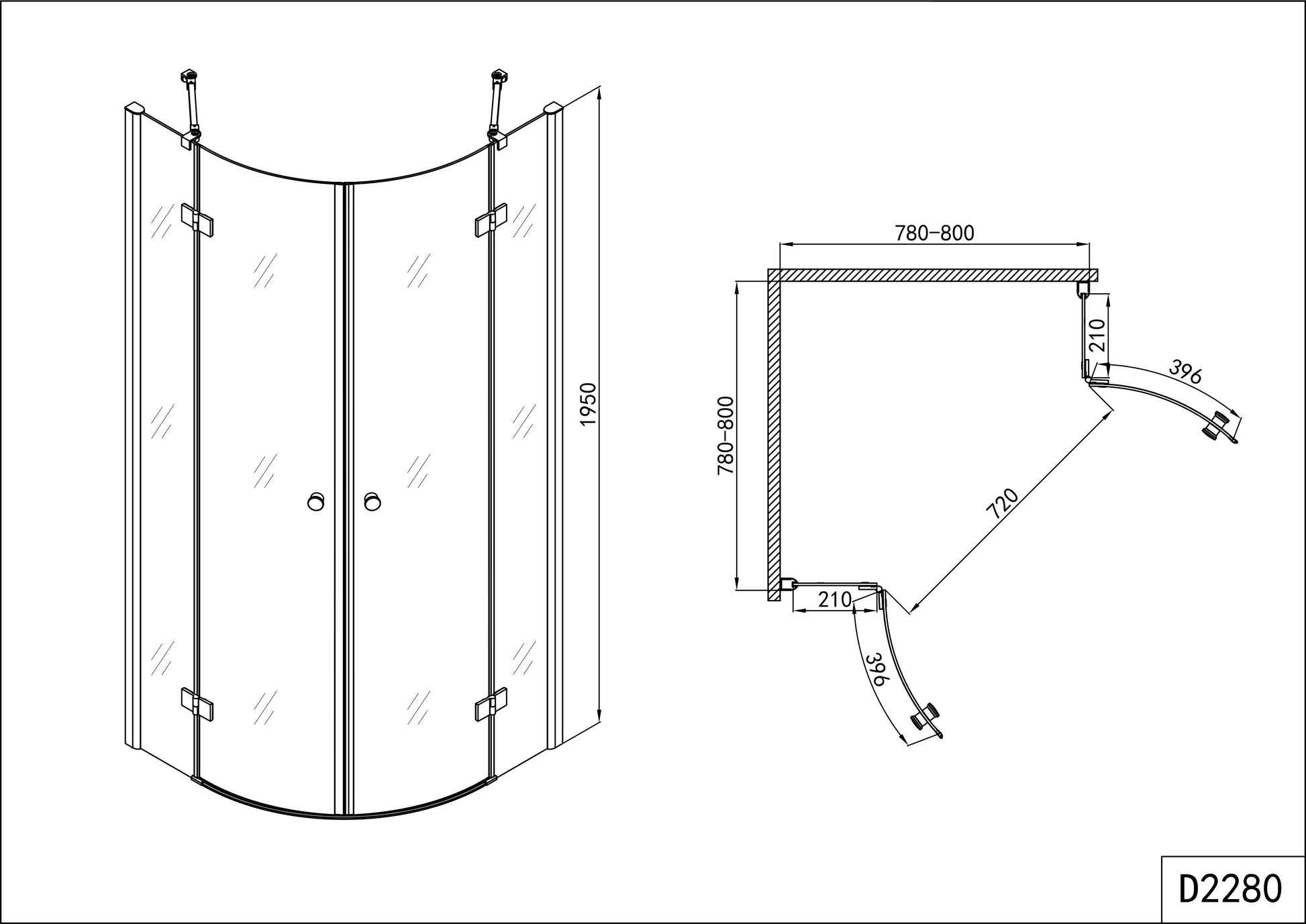 Sanotechnik SMARTFLEX Rundduschkabine Sanotechnik