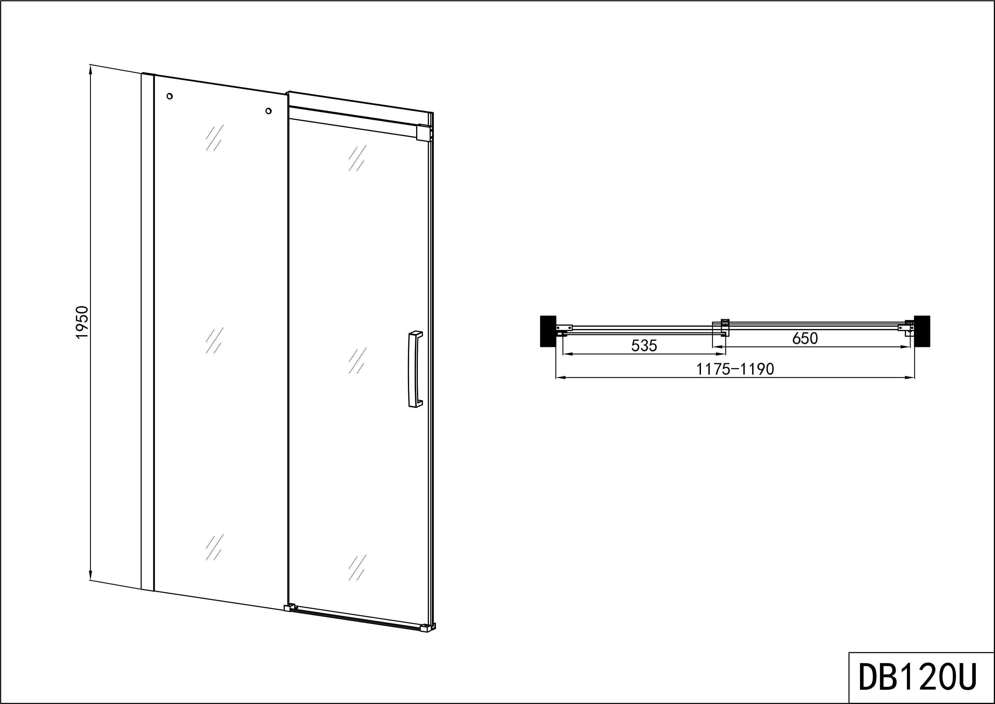 Sanotechnik ELEGANCE Schiebetür, Chrom Sanotechnik