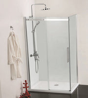 Sanotechnik ELEGANCE Glas Seitenwand 80/90cm Chrom Sanotechnik