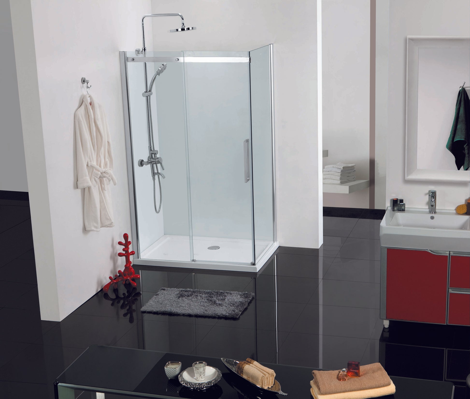 Sanotechnik ELEGANCE Schiebetür, Chrom Sanotechnik